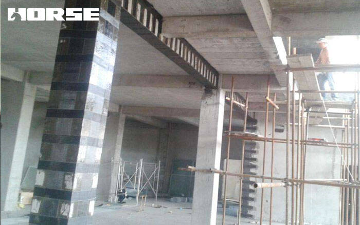 Carbon fiber strengthening reinforced concrete columns