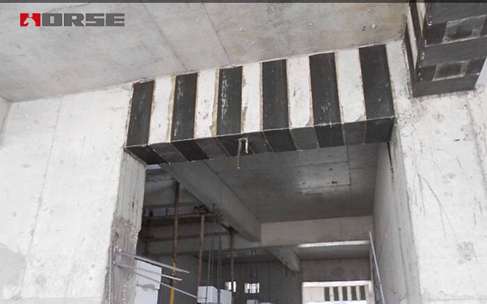 carbon fiber reinforced polymer strengthening beams