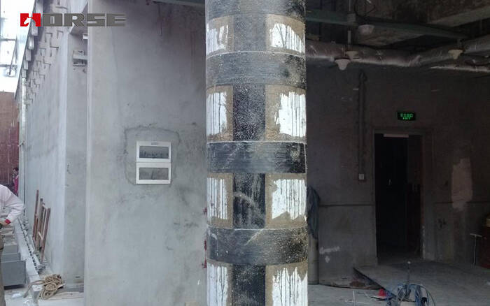 carbon fiber for column strengthening