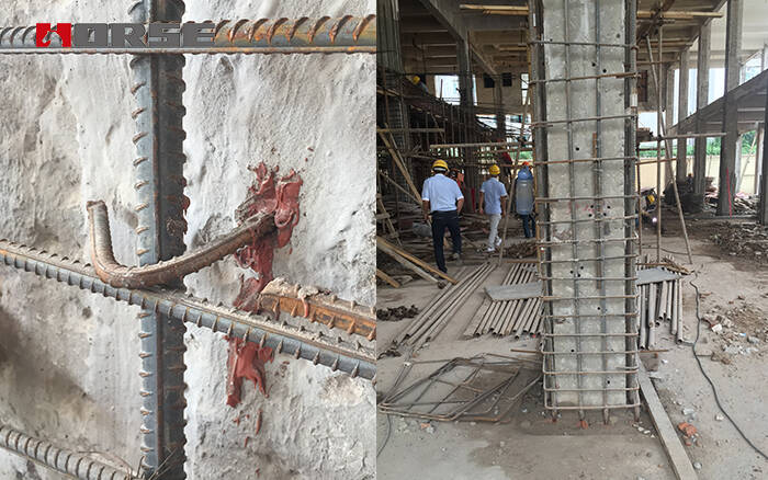 Enlarged cross-section reinforcement for structural columns Enlarged cross-section reinforcement for structural columns