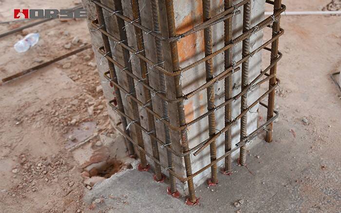 Enlarged cross-section reinforcement for structural columns Enlarged cross-section reinforcement for structural columns