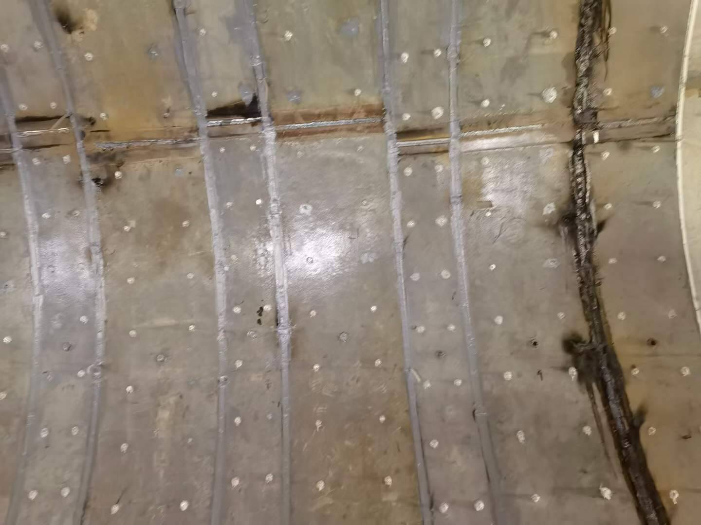 Subway Tunnel Strengthening with HM-120M Steel Jacketing Adhesive Subway Tunnel Strengthening with HM-120M Steel Jacketing Adhesive