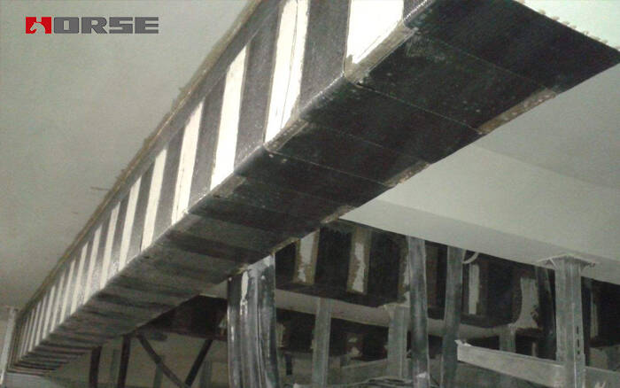 beam with carbon fiber beam with carbon fiber