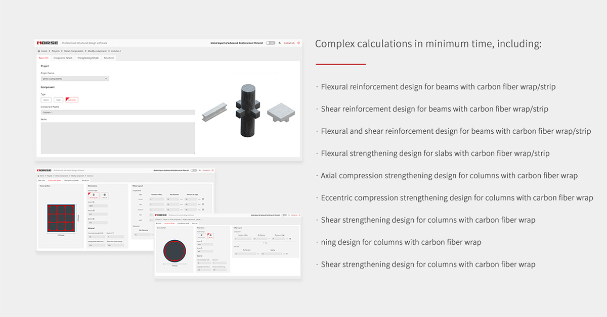 Calculation of FRP system