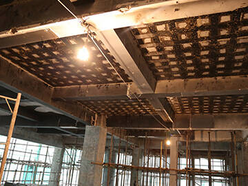 FRP composite strengthening system repair slab crack 