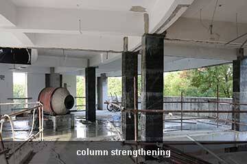 carbon wrap column