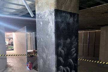 Carbon Fiber Repair Columns Cracks and Damages